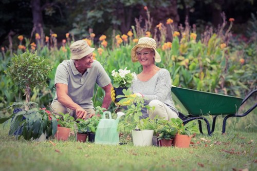 A vibrant garden in Bellingham showcasing lush greenery