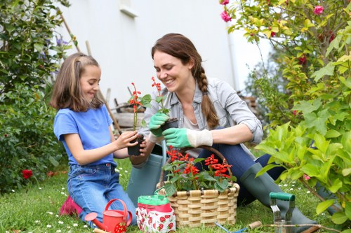 Lush garden in Preston with vibrant blooms