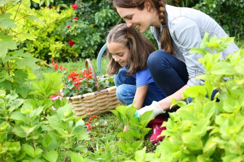 Modern sustainable gardening techniques in Chiswick