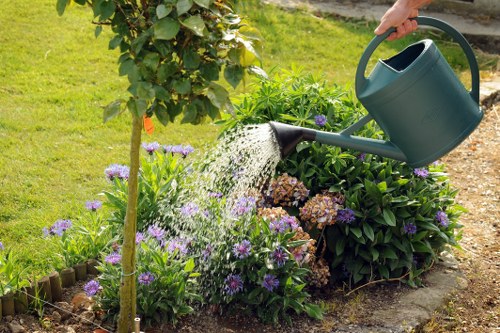 Local Rainham gardeners working on an eco-friendly garden